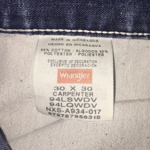Wrangler Men's Carpenter Jeans